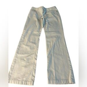 Tribal White Denim Flare Jeans